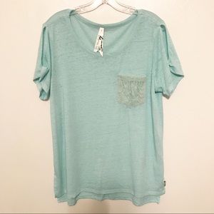 Seven7 mint top (L)